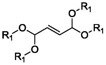 Method for preparing 1, 8-dialkoxy-1, 3, 6, 8-tetraalkoxy-2, 7-dimethyl-4-octylene