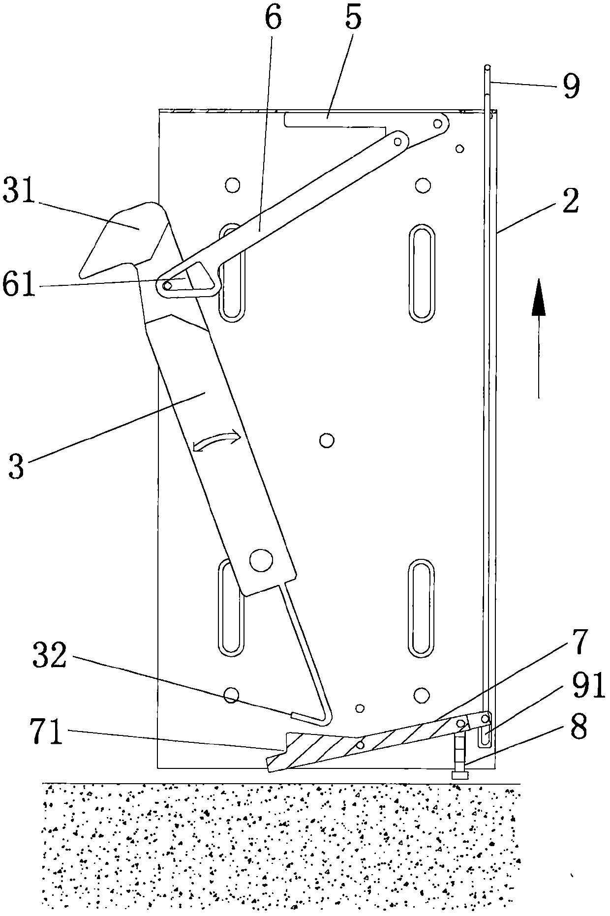 Semi-automatic mechanical locking mechanism