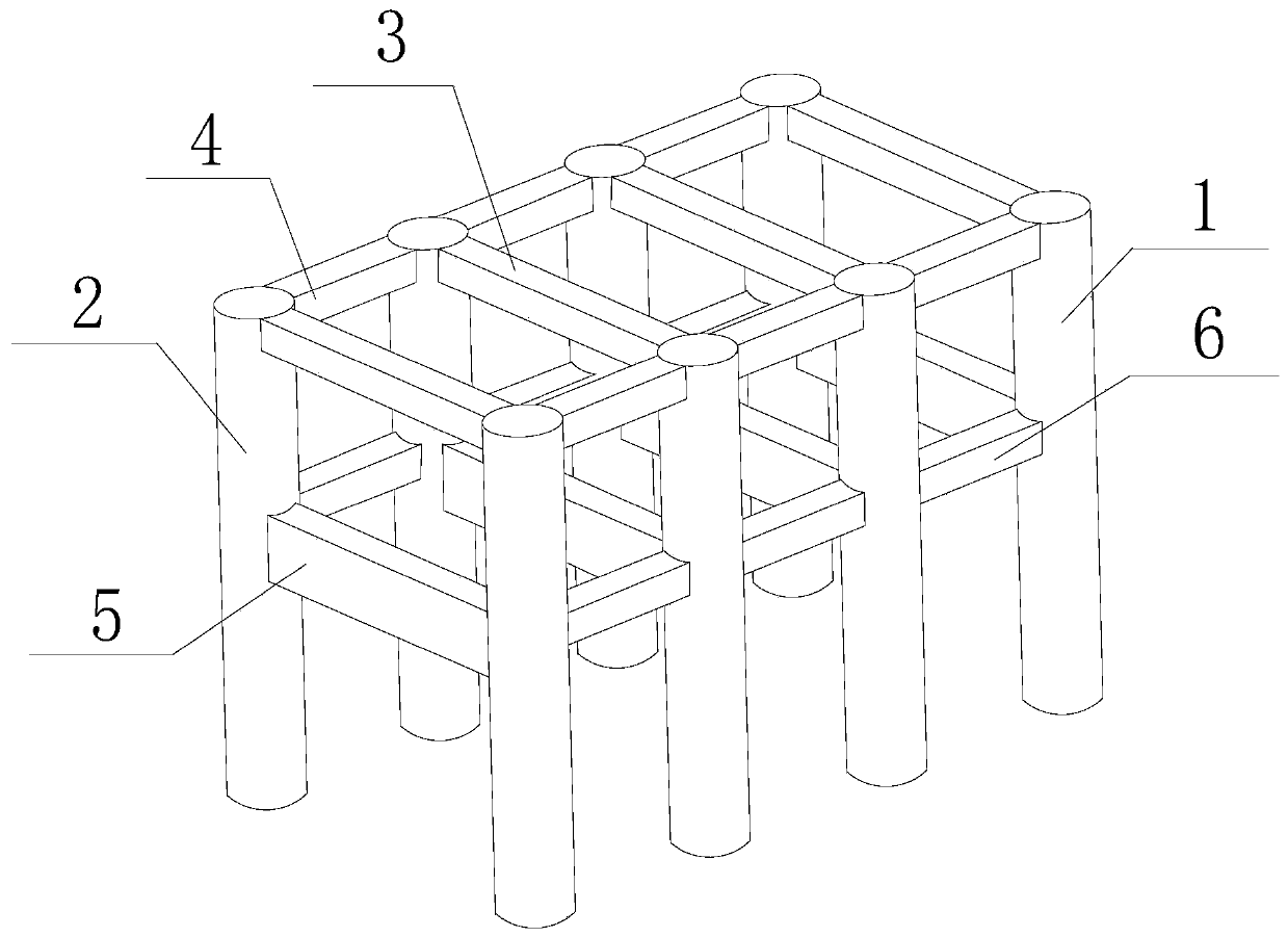 Novel landslip-resistant shed tunnel and construction method