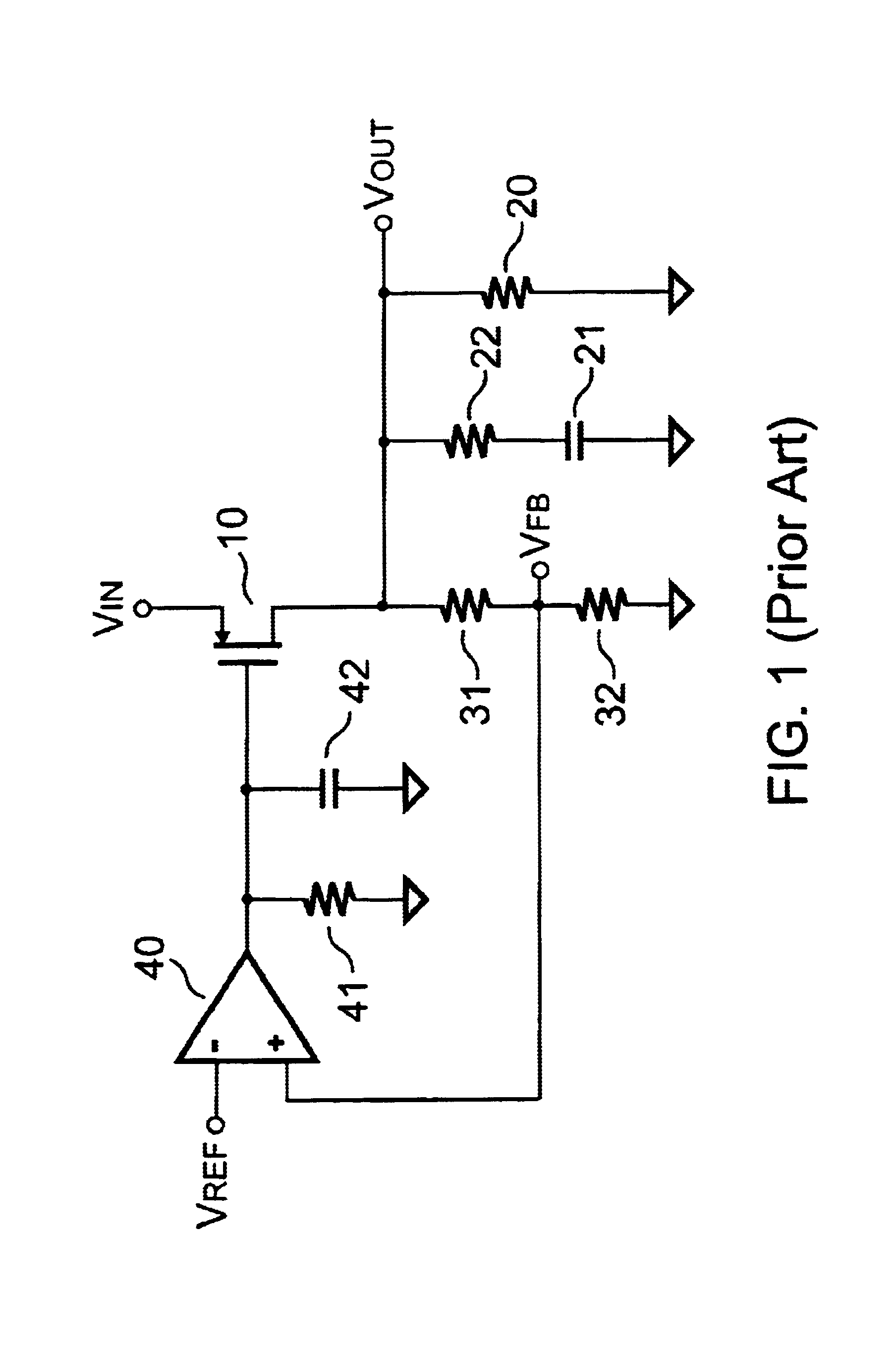Low drop-out voltage regulator and an adaptive frequency compensation