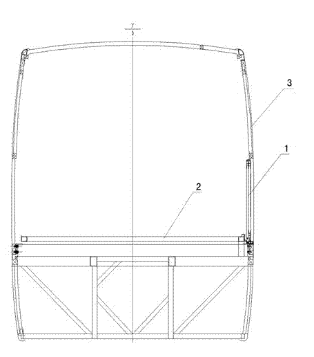 Full-automatic two-side extension type dormitory car