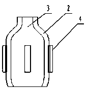 Alloy cast iron glass mold with imitation nickel core and manufacturing method thereof