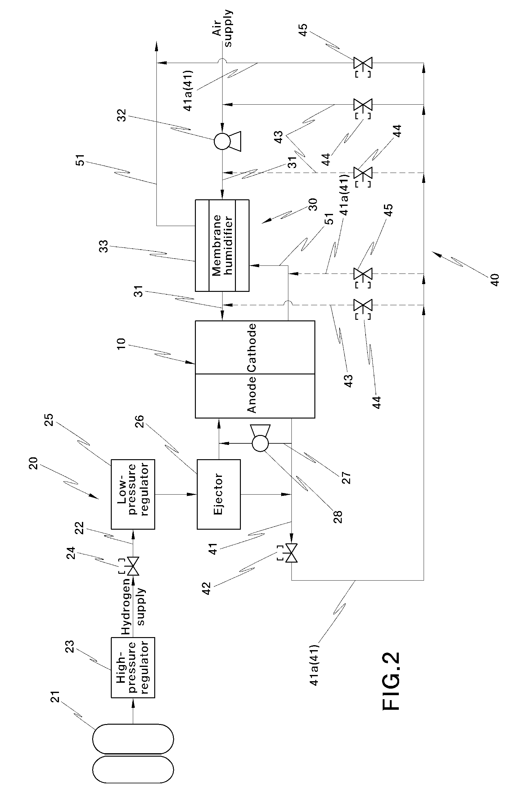Hydrogen exhaust system for fuel cell vehicle