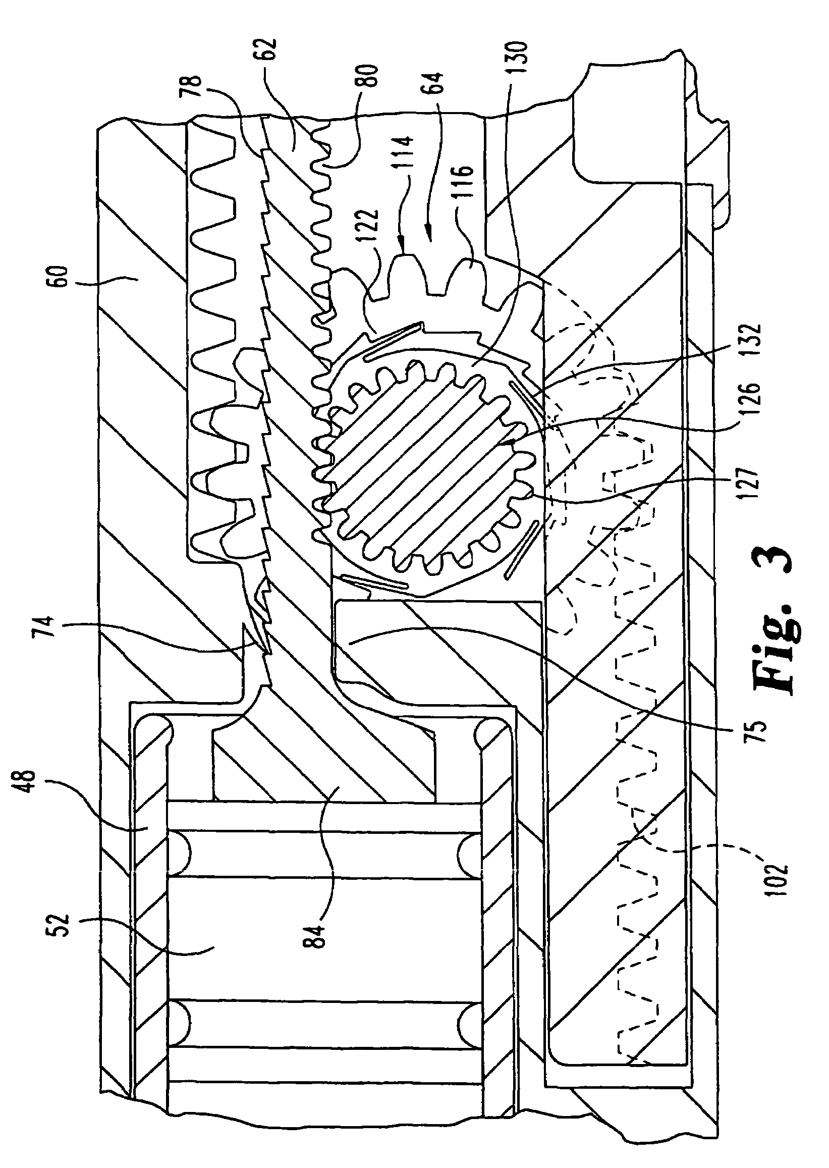 Medication dispensing apparatus with gear set for mechanical advantage