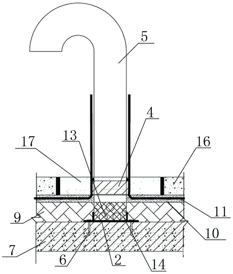 Planted roof waterproof heat preservation and exhaust system with exhaust devices and construction method