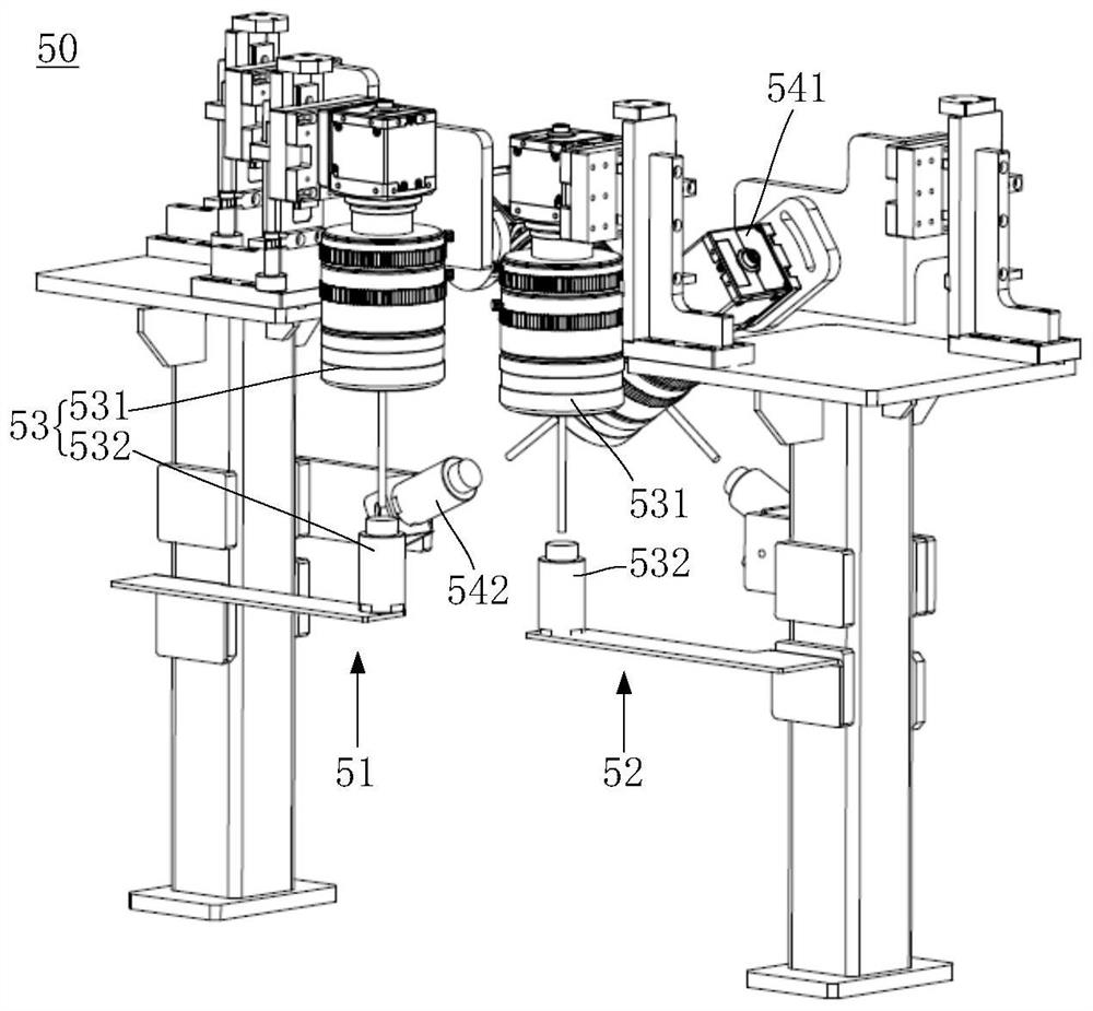 Pole piece processing device and lamination machine