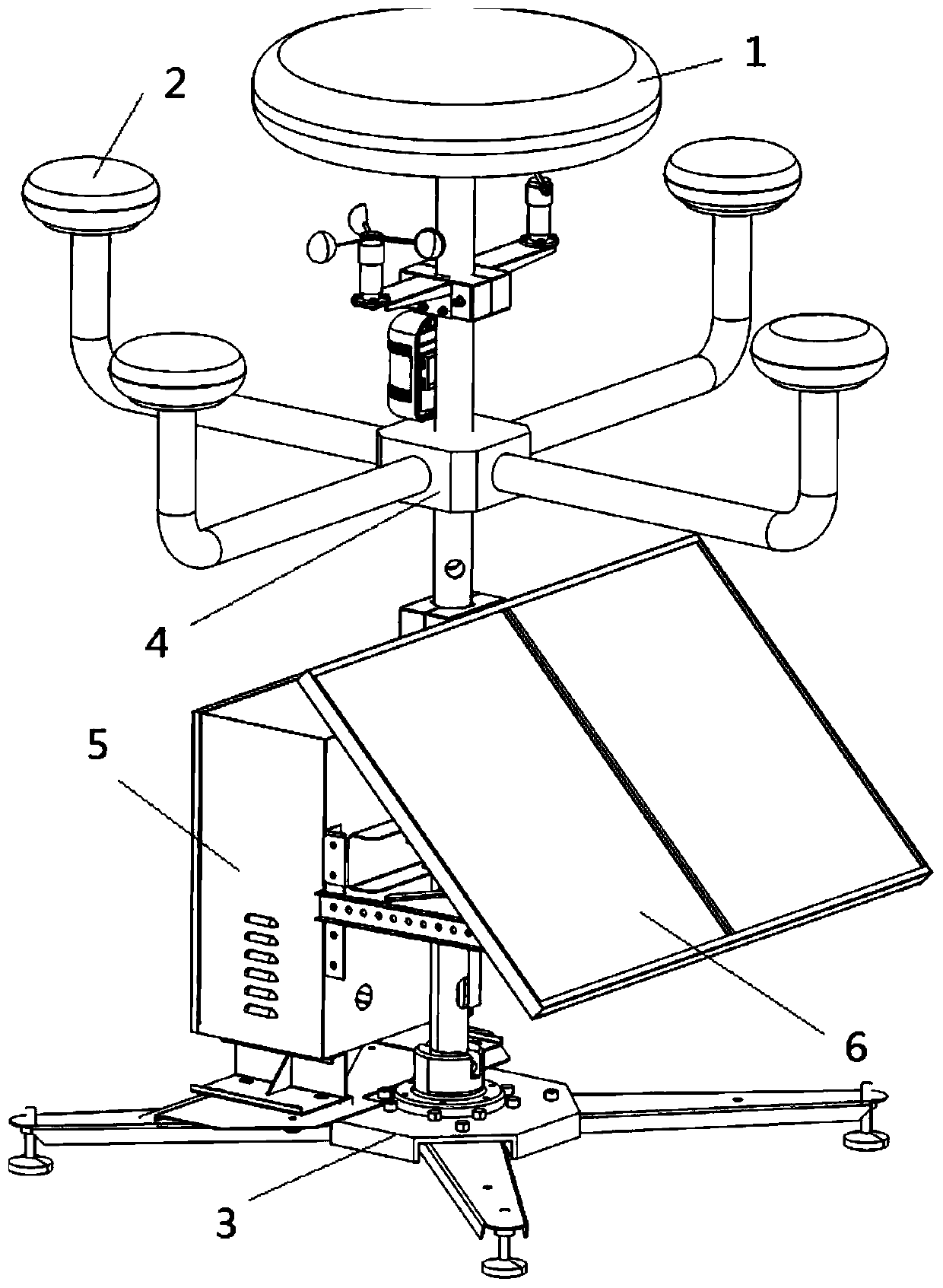 Lightning comprehensive detection early warning system and lightning detection method thereof