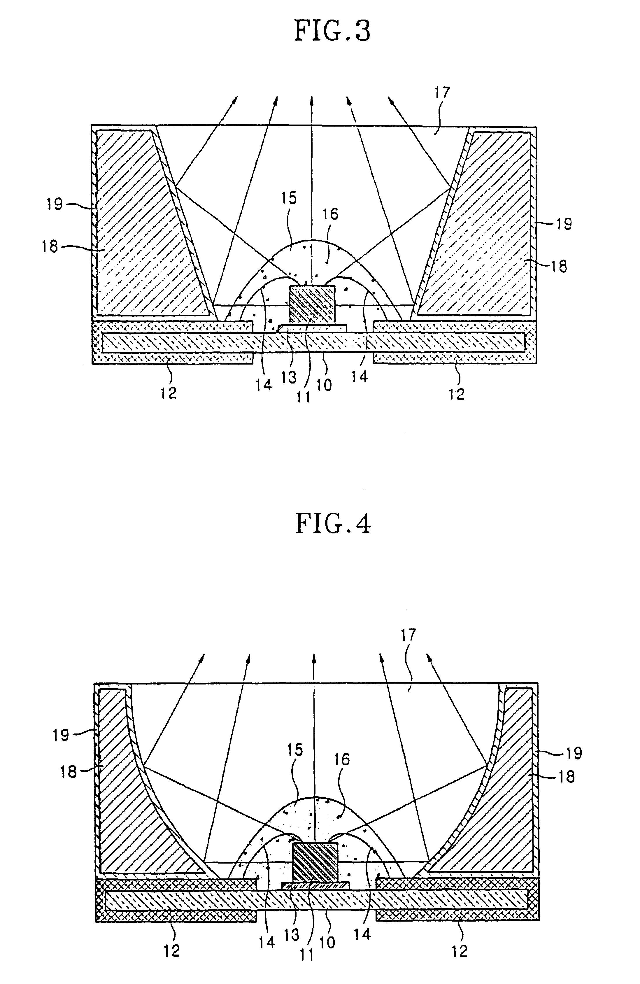 Semiconductor light emitting device with reflectors having cooling function