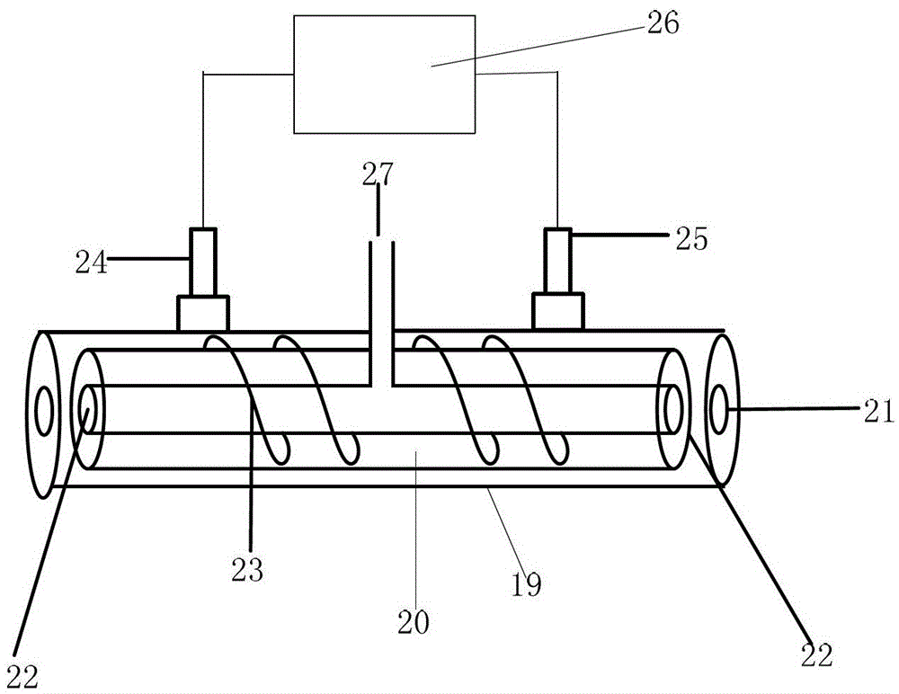 Multi-parameter controllable temperature simulation vertical atmospheric environment absorption pool device