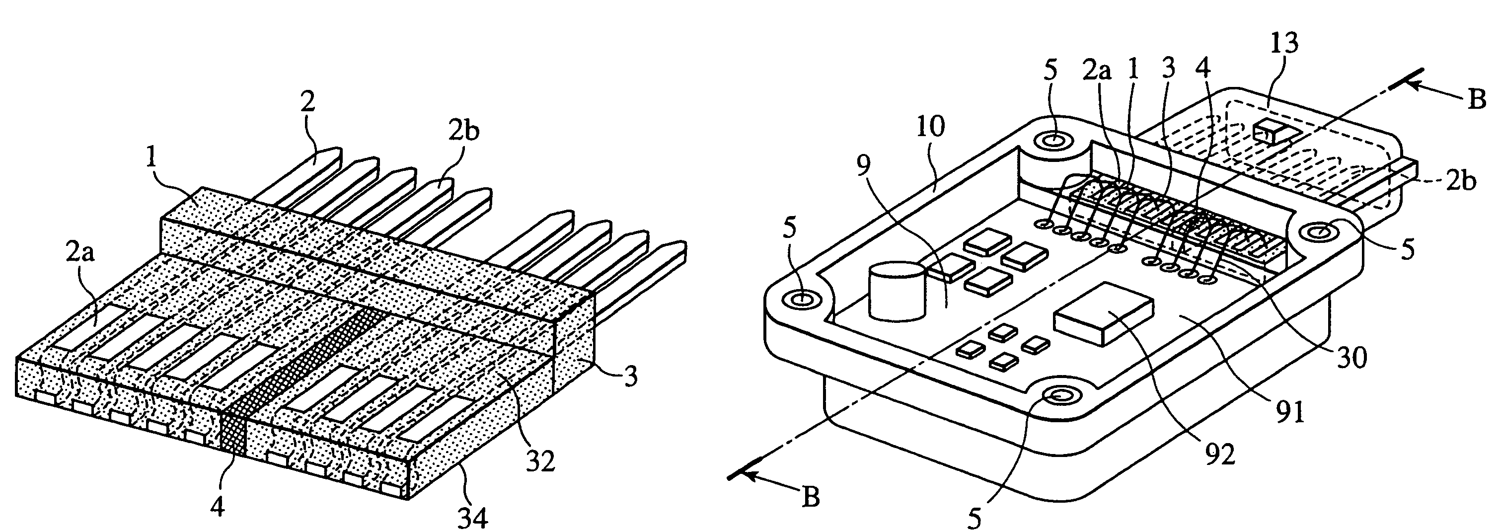 Molded part and electronic device using the same