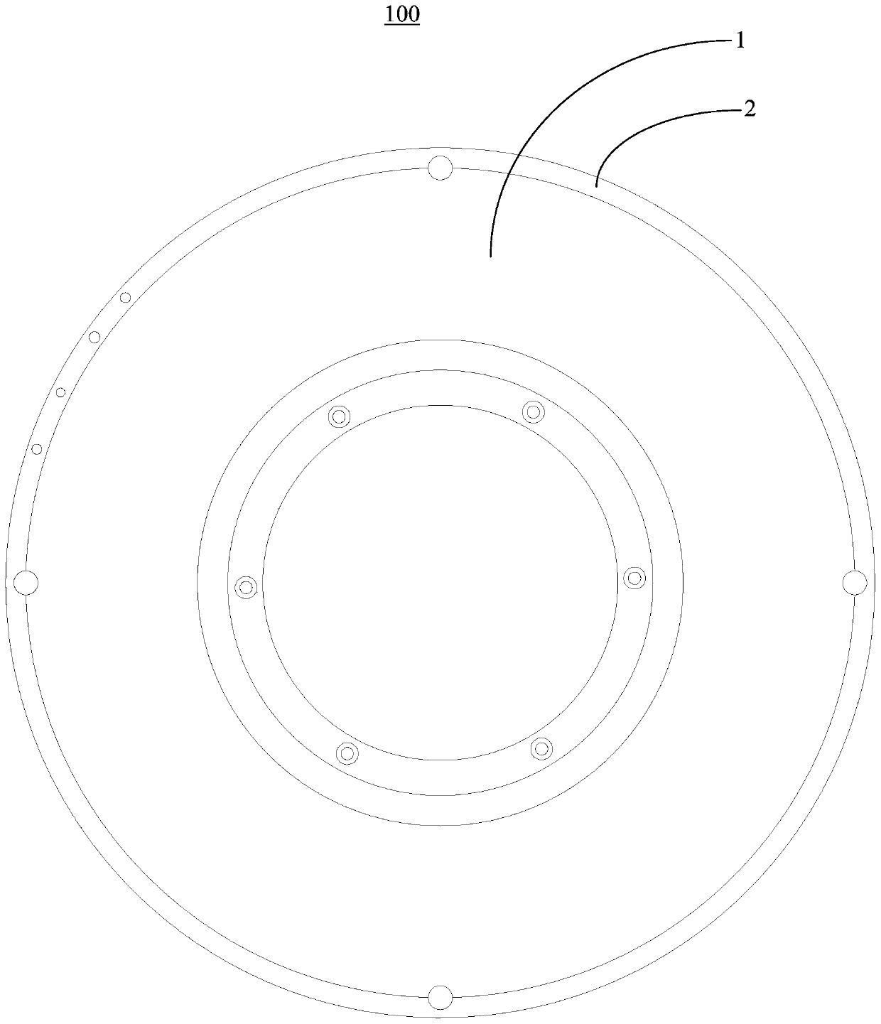 Rotor assembly of disc motor and disc motor