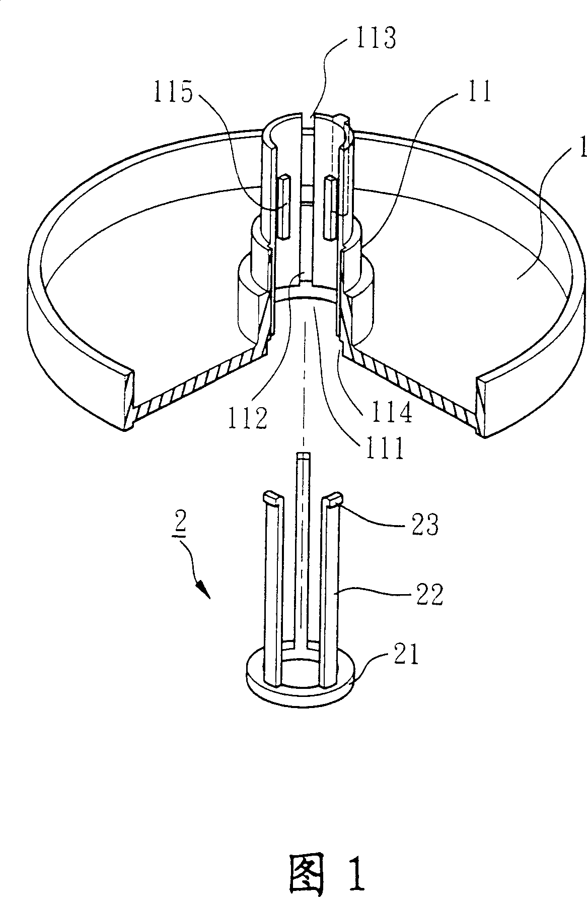 Combined structure of motor axle tube