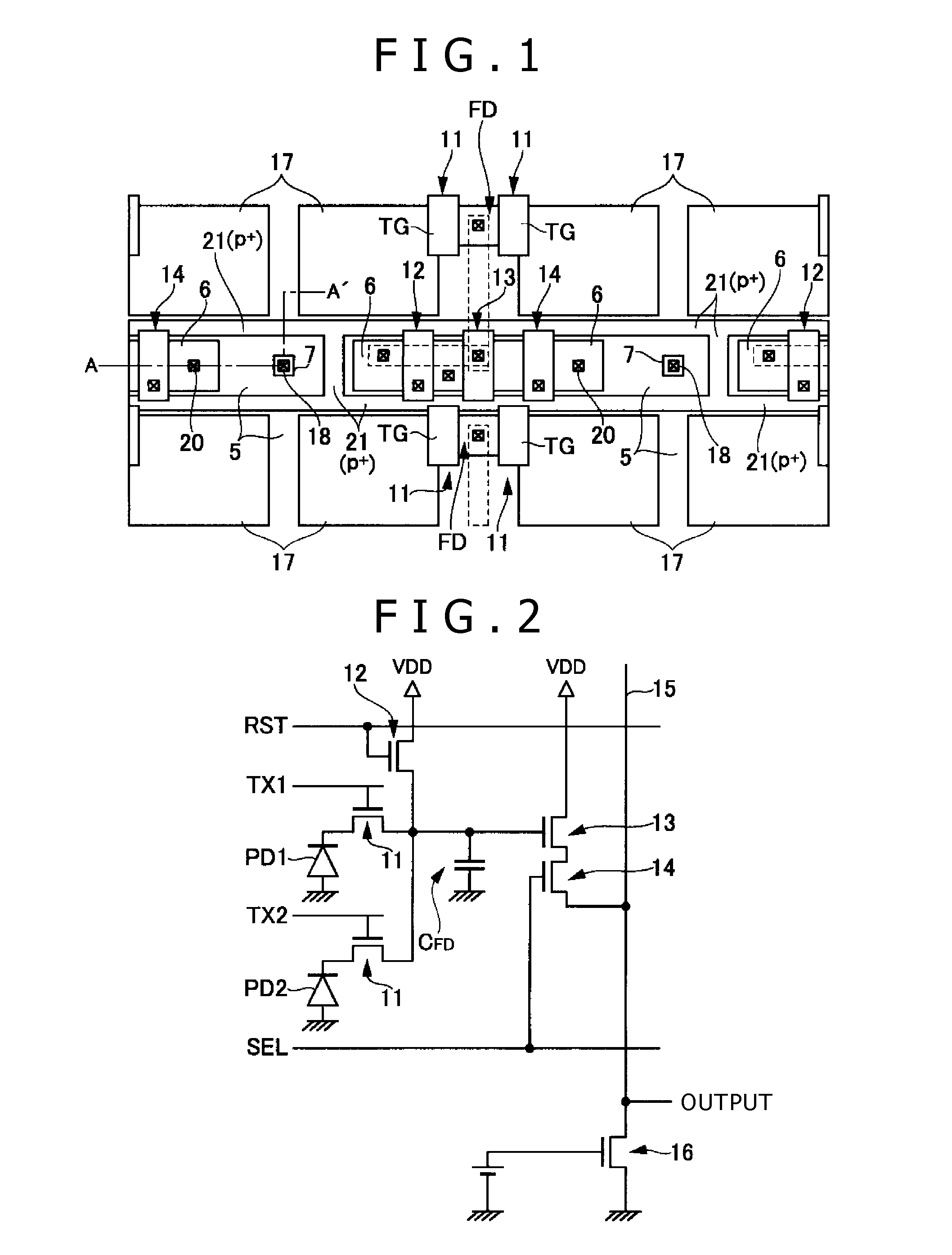 Solid-state image pickup element and image pickup apparatus