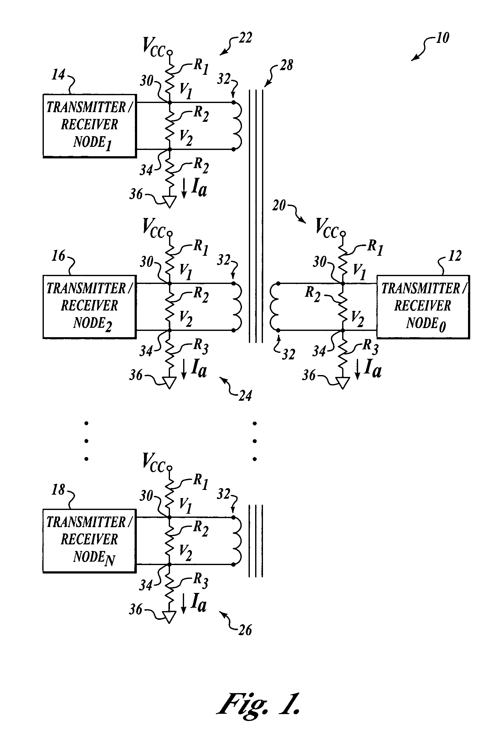 Passive repeater/terminator