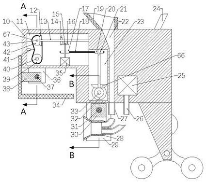 Automatic cement smearing and troweling device for building stairs