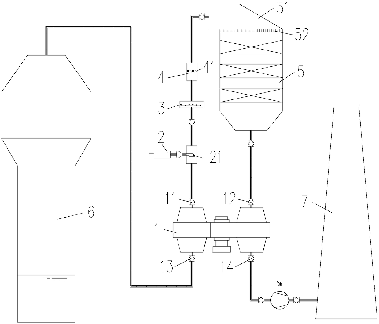 System and method for flue gas denitration and white smoke plume-removal of sintering machine