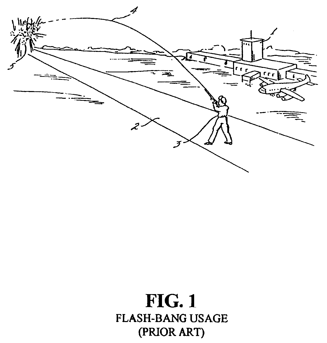 Flare-bang projectile