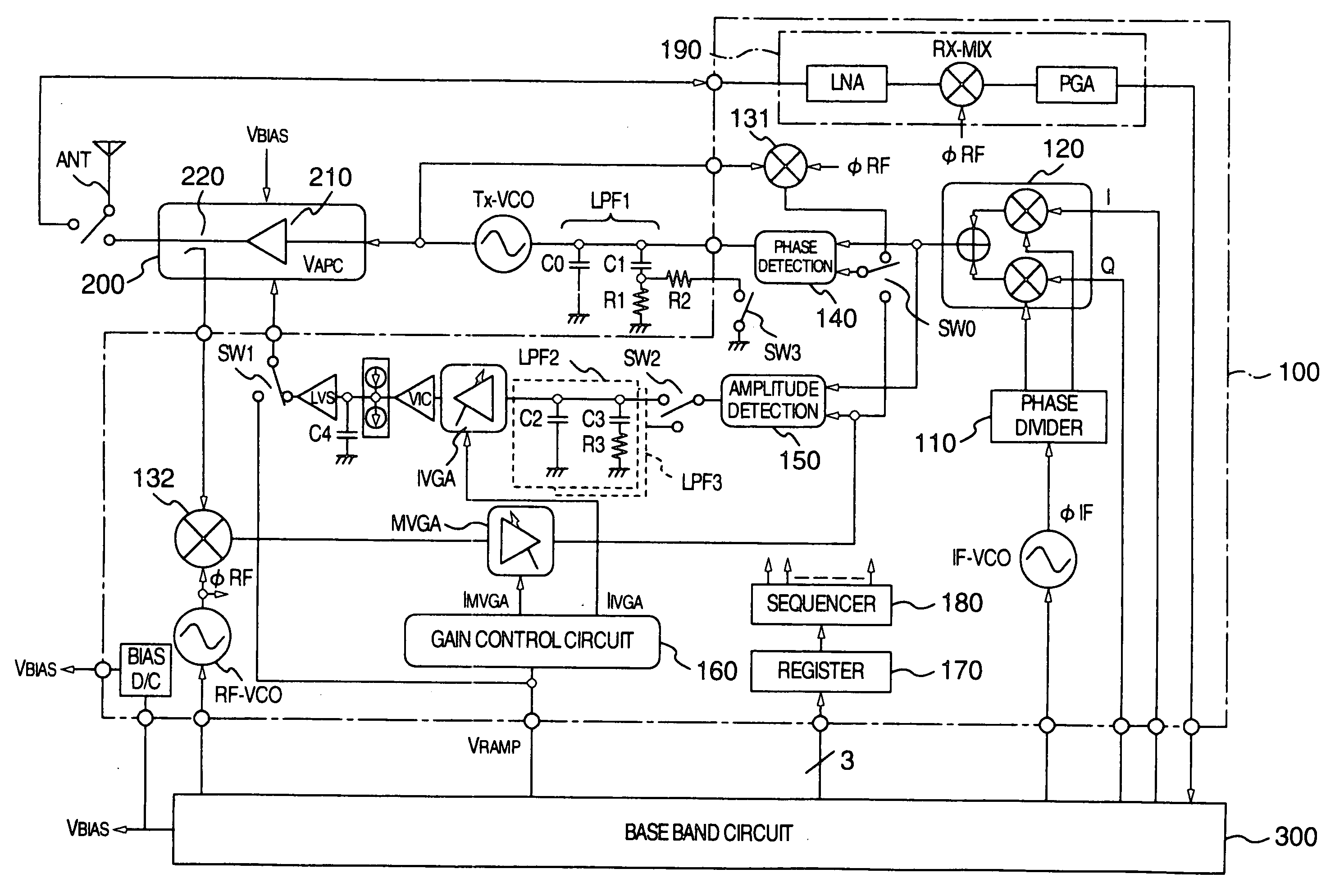 Transmitter and semiconductor integrated circuit for communication