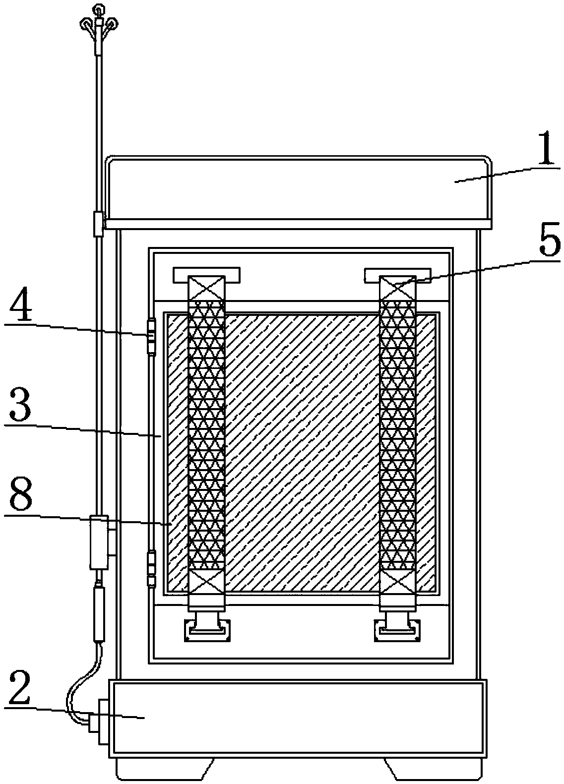 Multi-spray-head pesticide spraying device for sealwort plantation