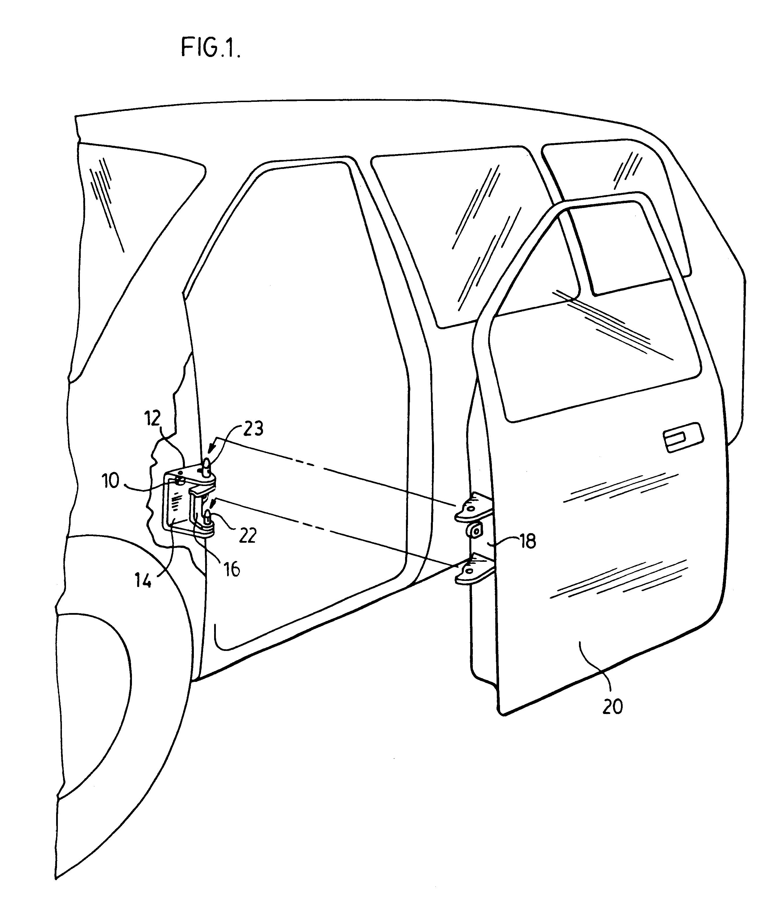 Vehicle door prop button