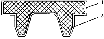 Fluorocarbon film rubber plug