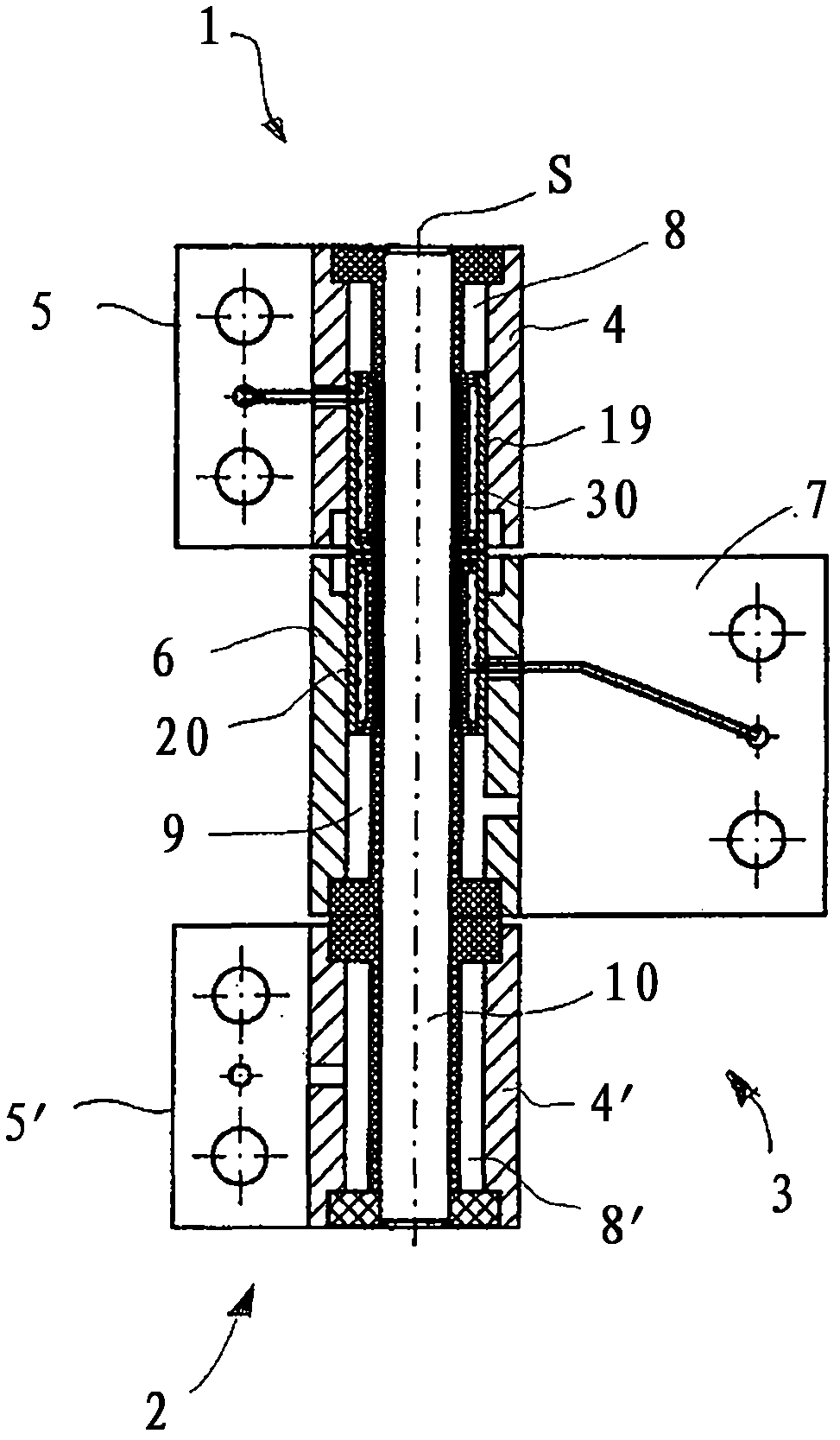 Hinge for connecting a leaf to a frame so as to be hinged about a hinge axis