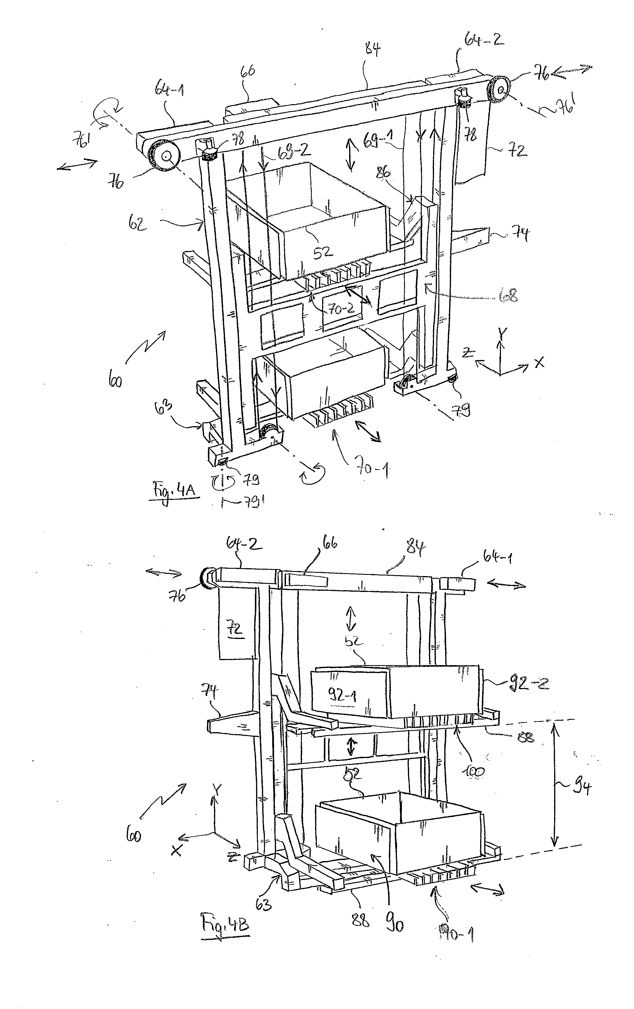 Storage and order-picking system comprising a shuttle
