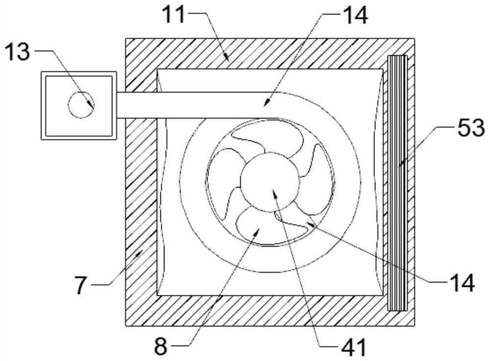 A water vapor condensation recovery water-saving sound-absorbing cooling tower