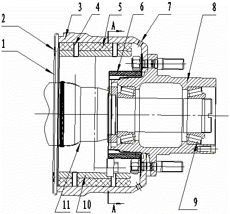 An automobile drum brake cooling system