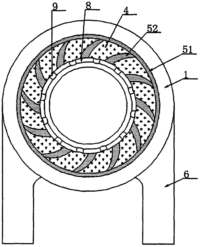 Fire coal gasification ring