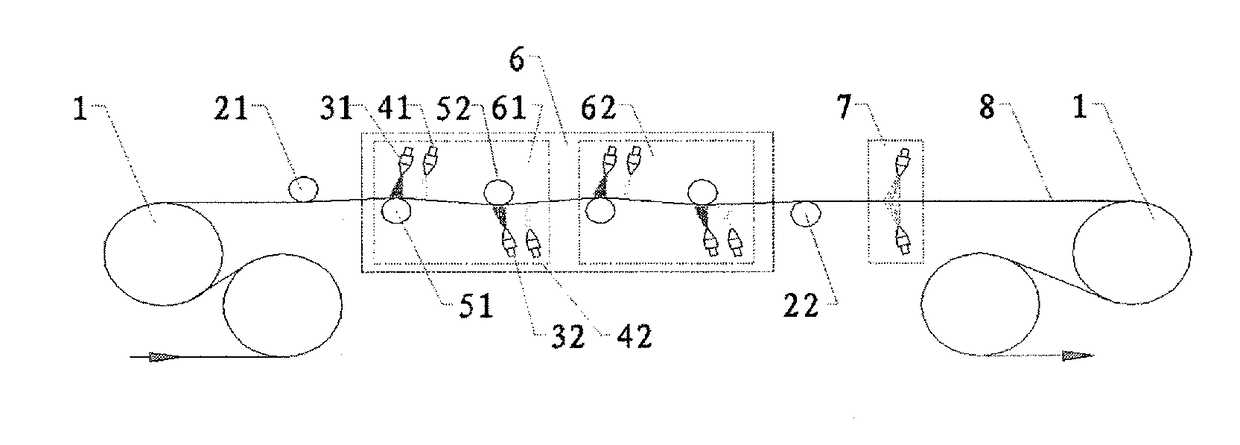 Cold state metal plate strip surface treatment system and treatment method of the same