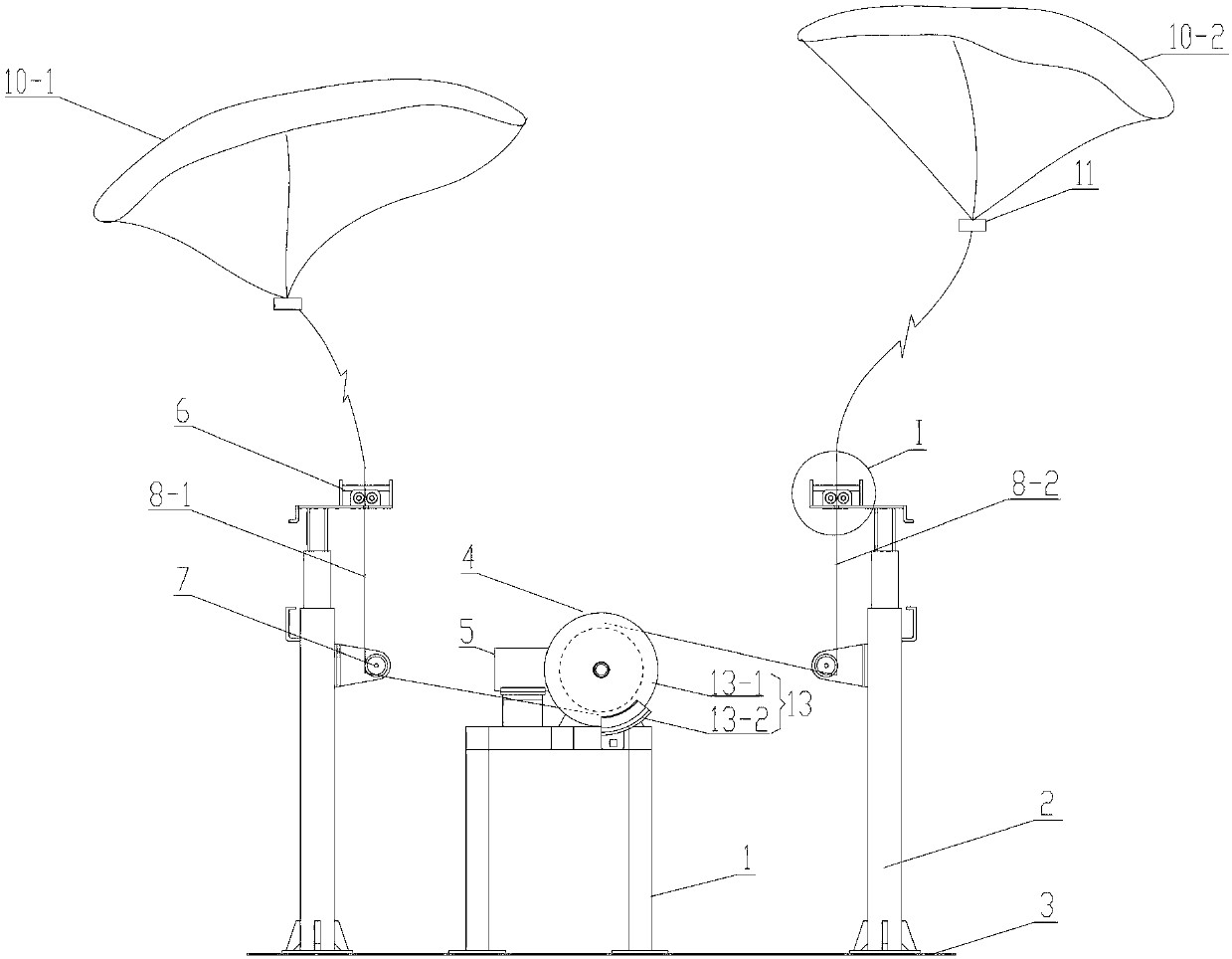 Wind energy conversion mechanism and upper-air wind power generation device