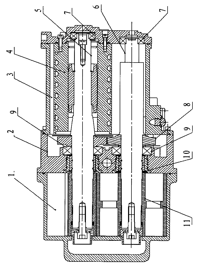 A vacuum pump structure