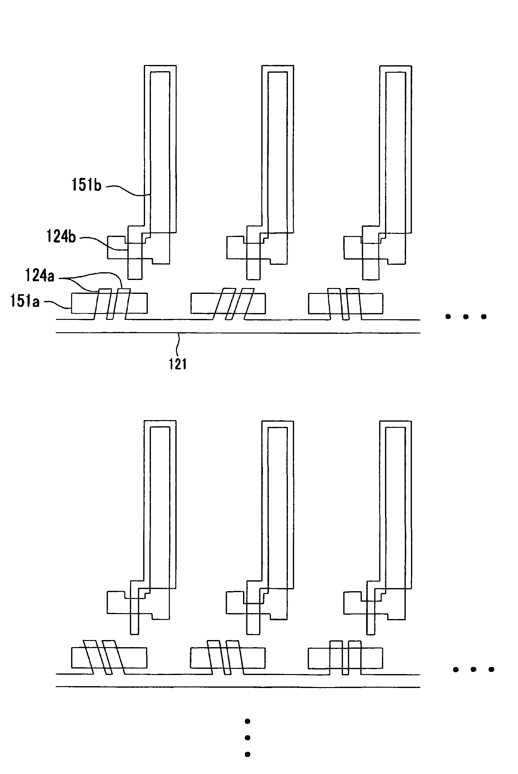 Thin film transistor (TFT) array panel with TFTs having varying leakage currents