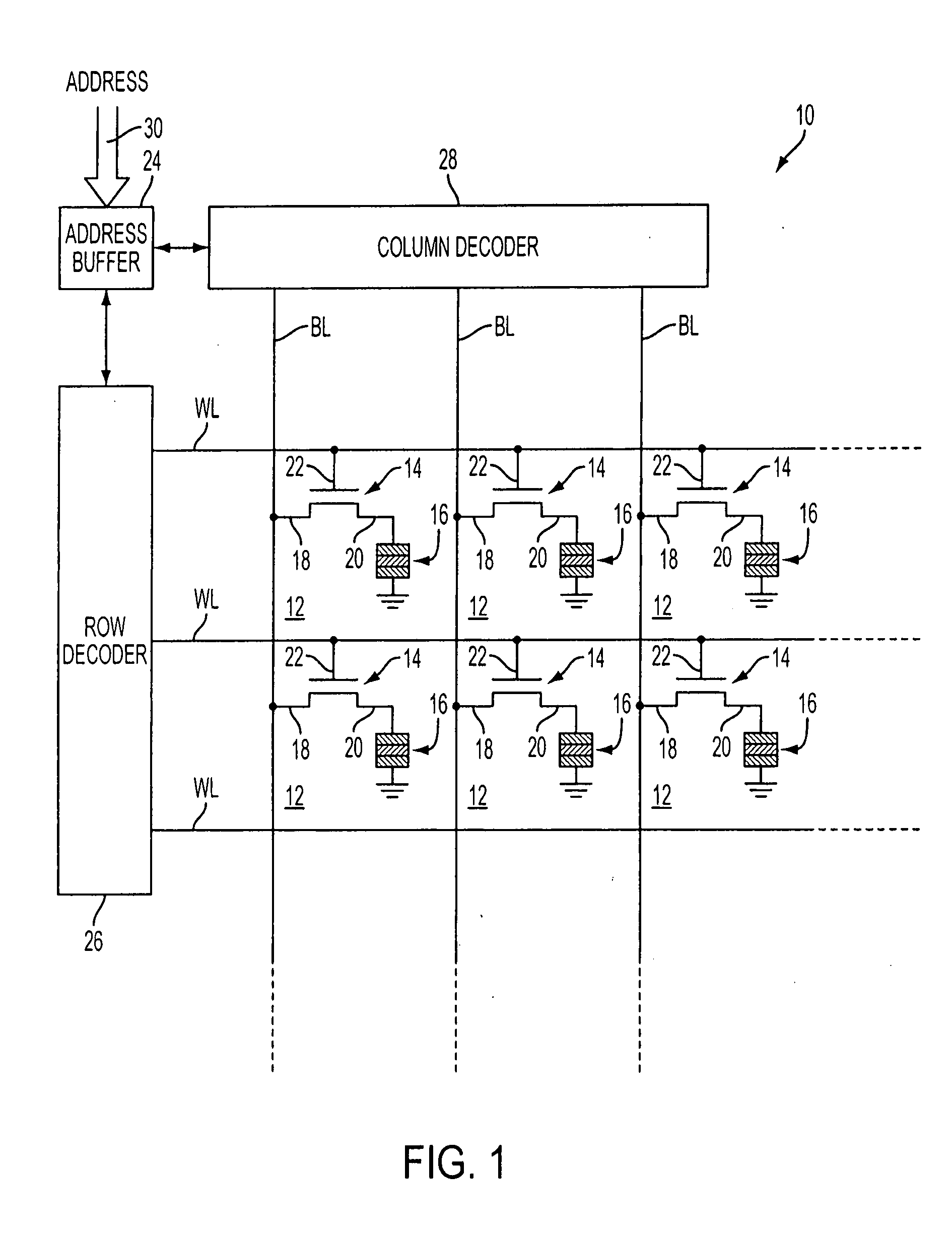 Random access memory device utilizing a vertically oriented select transistor