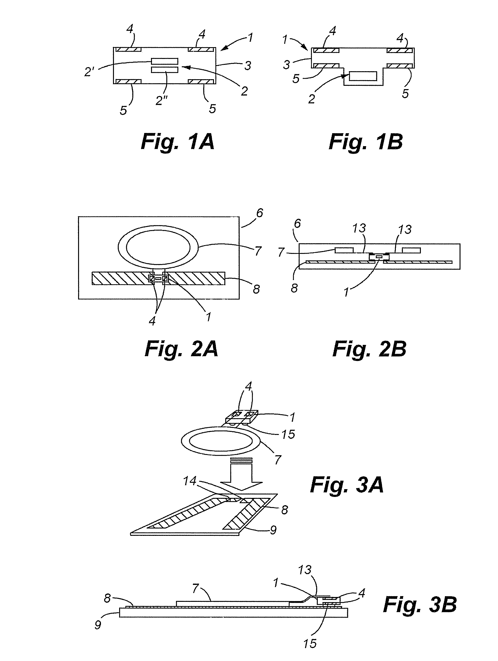 Hybrid frequency contactless transponder unit, module for and method of manufacturing