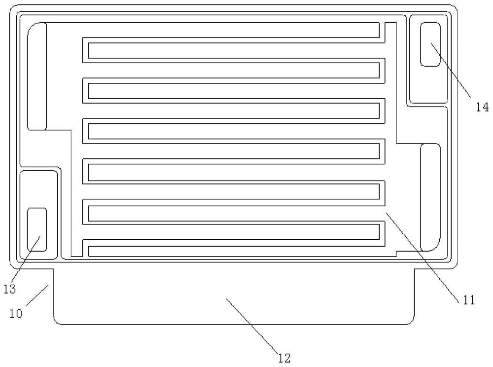 A heat dissipation bipolar plate for a fuel cell