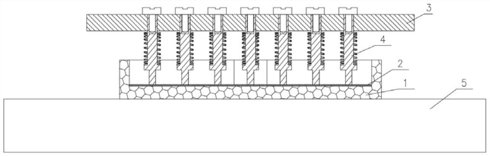 A flexible crimping device and method suitable for microwave components