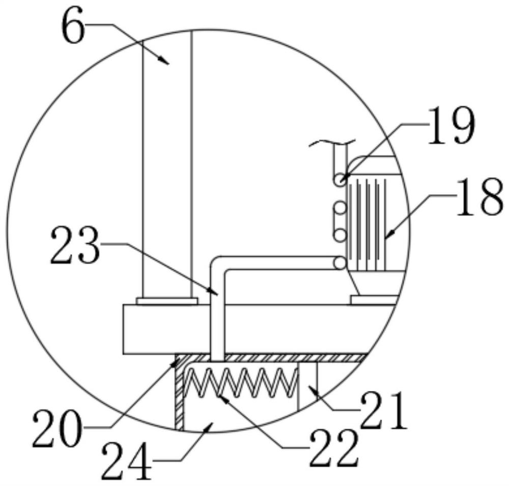 Scratching and water supplementing integrated device for bag-cultivated pleurotus nebrodensis