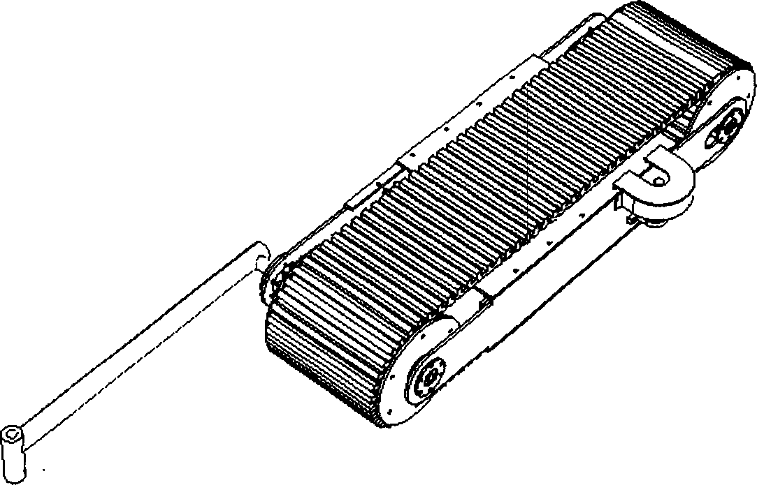 Deformable crawler-type running mechanism