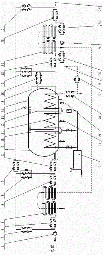 Heat energy comprehensive utilization device of heat-power system with steam boiler