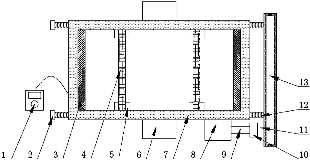 Novel garbage truck compressing box