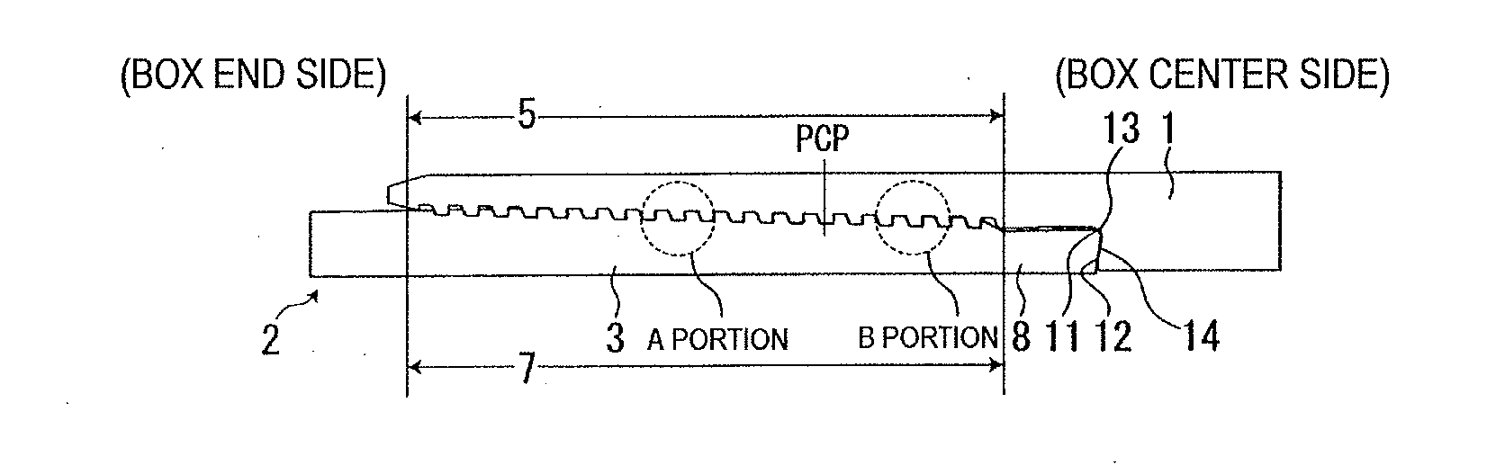 Threaded joint for oil country tubular goods (as amended)