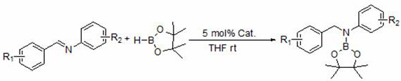 Application of o-methoxyanilinolithium in Catalytic Hydroboration of Imines and Boranes
