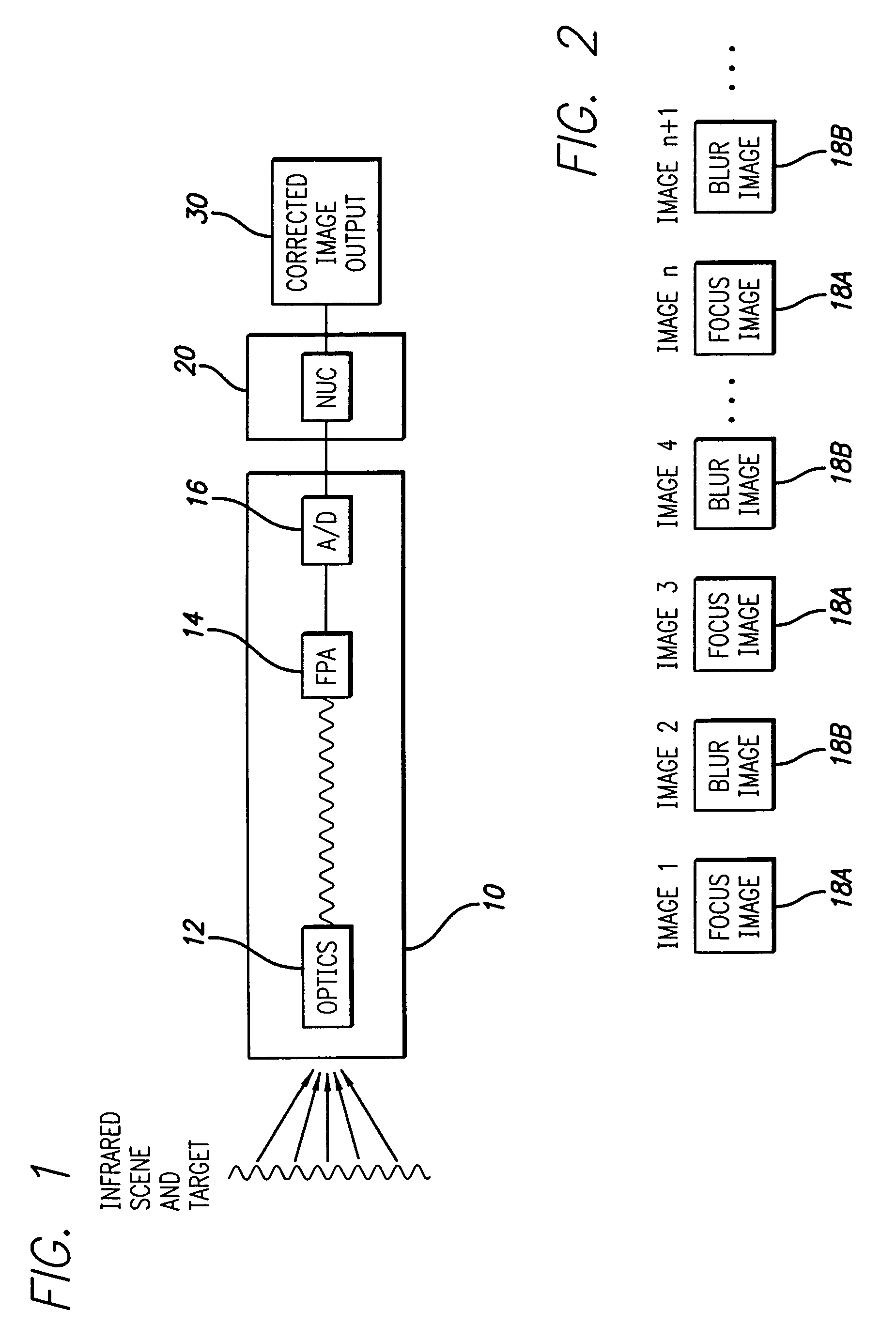 Non-traditional adaptive non-uniformity compensation (ADNUC) system employing adaptive feedforward shunting and operating methods therefor