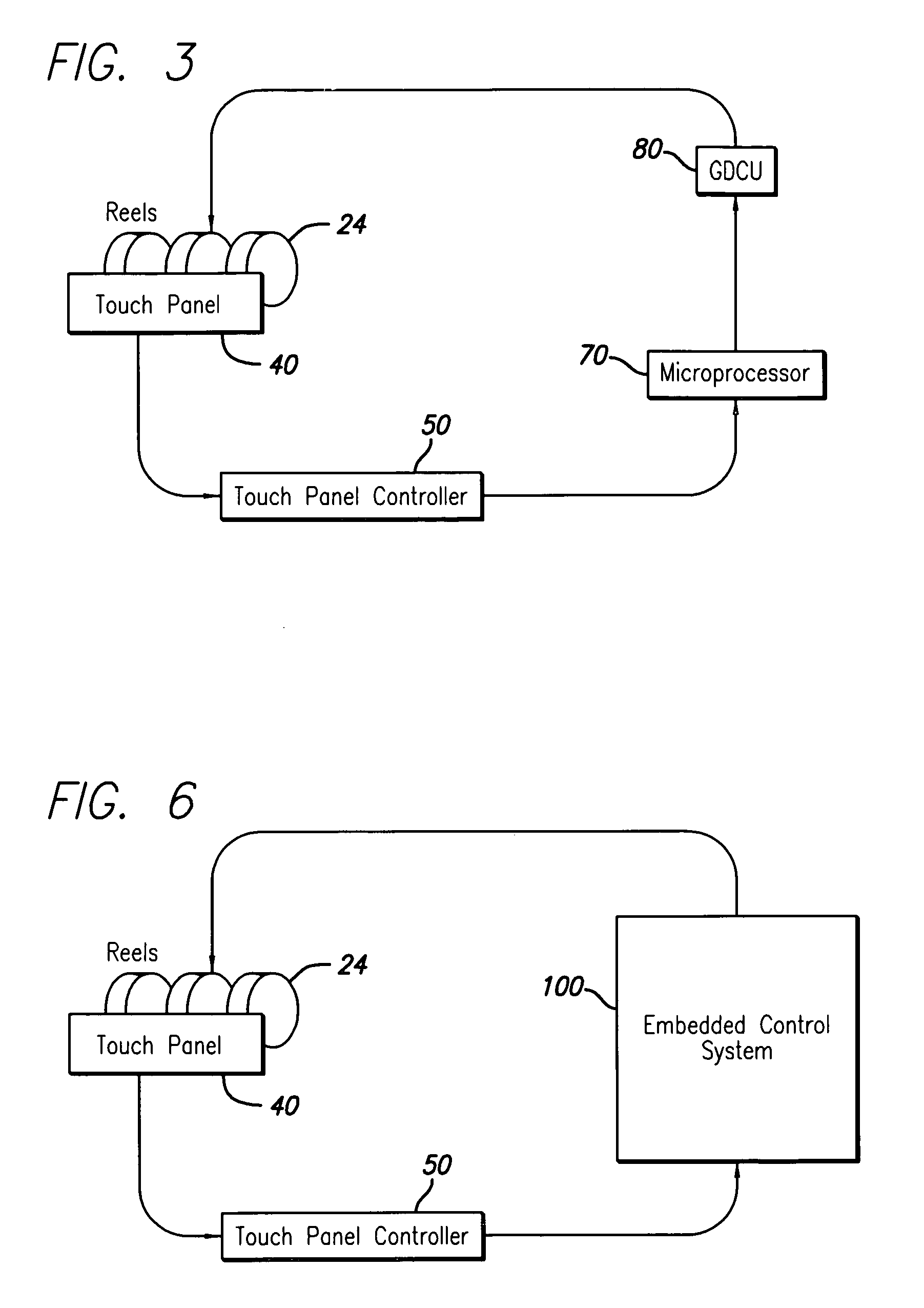 Gaming device with directional and speed control of mechanical reels using touch screen