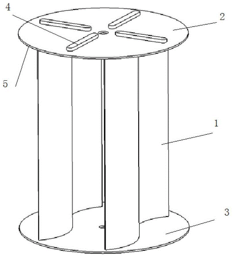 A drag type wind wheel for a vertical-axis wind-driven generator