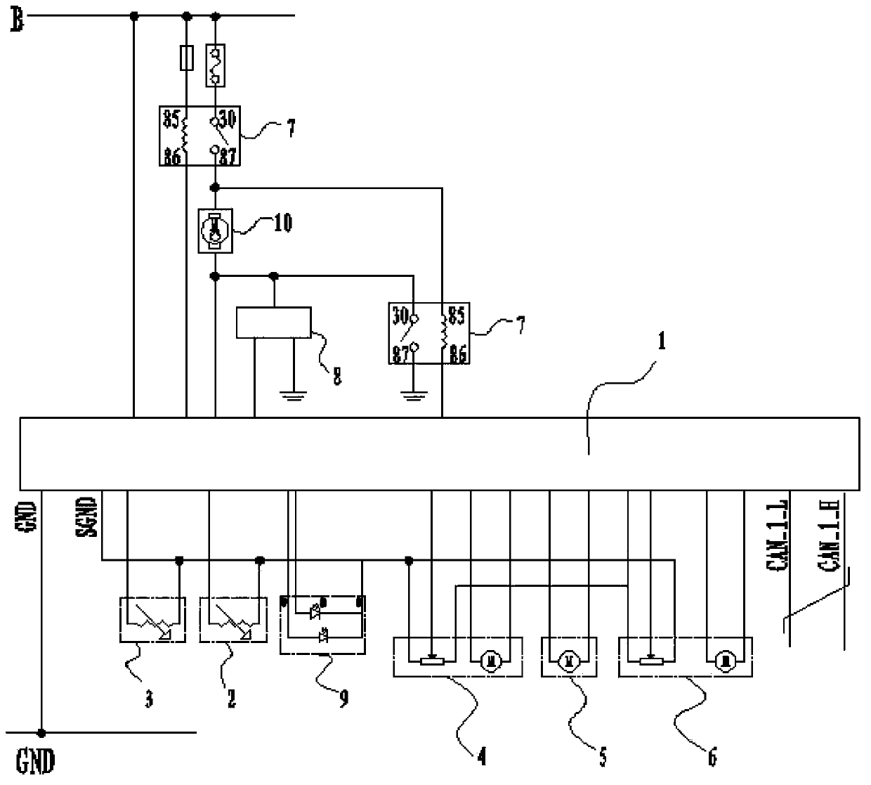 Automobile temperature pre-regulation control system and control method for regulating temperature in compartment