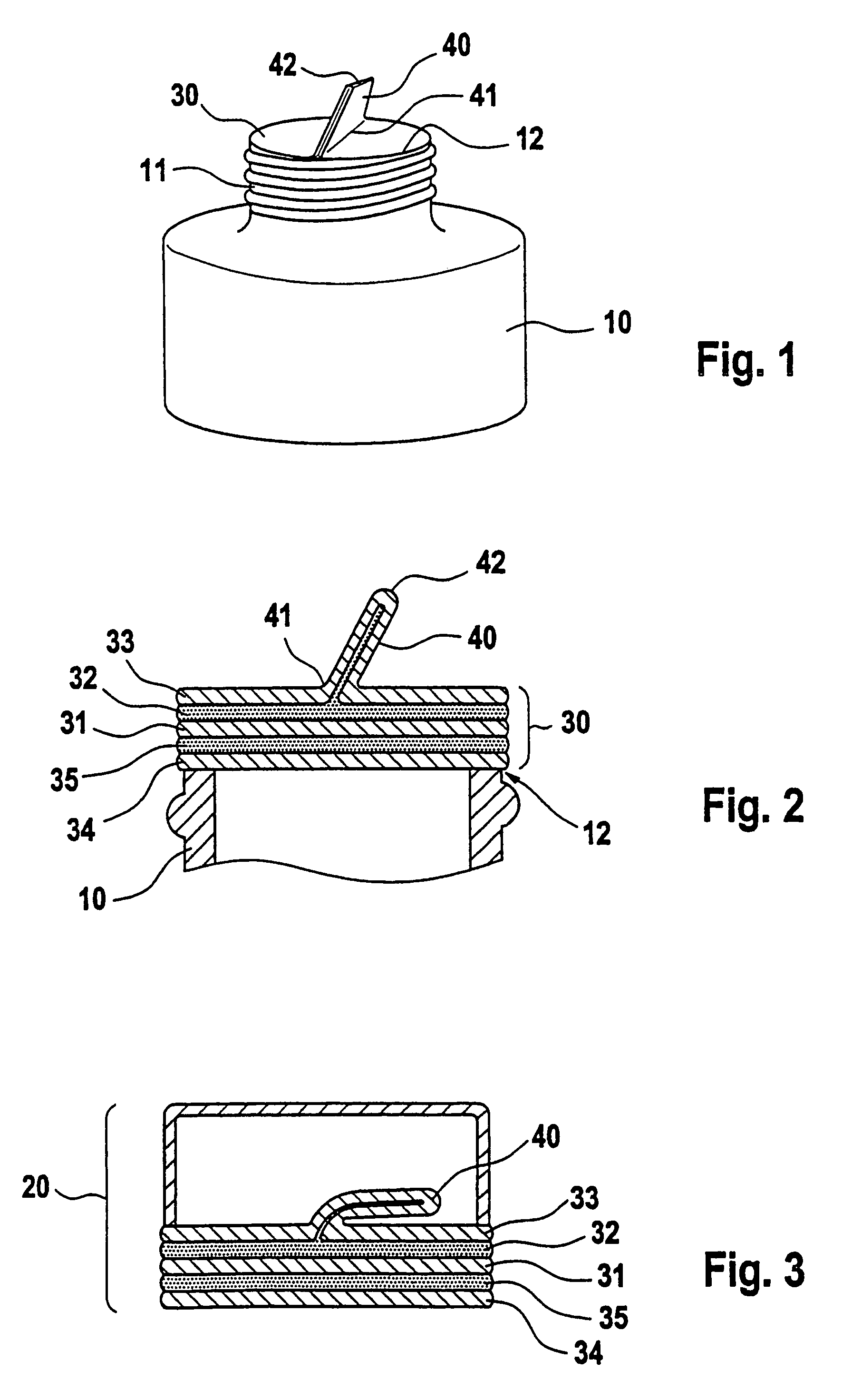 Sealing disc and film composite for a closure of a container