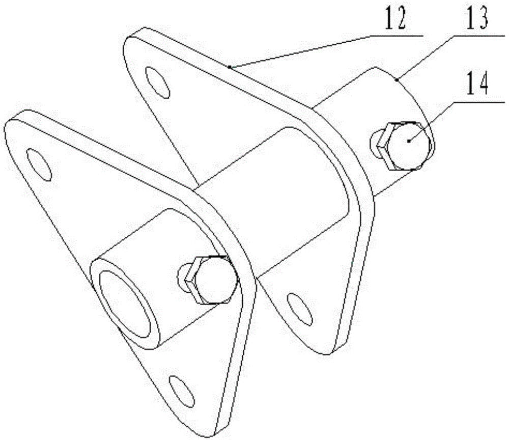 Adjustable row spacing pot seedling punching and planting device